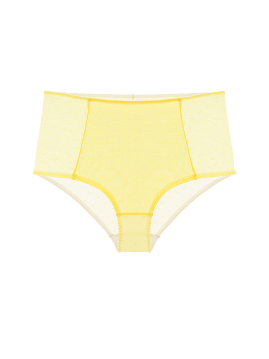 Neon Dot Mesh High Waist Panty