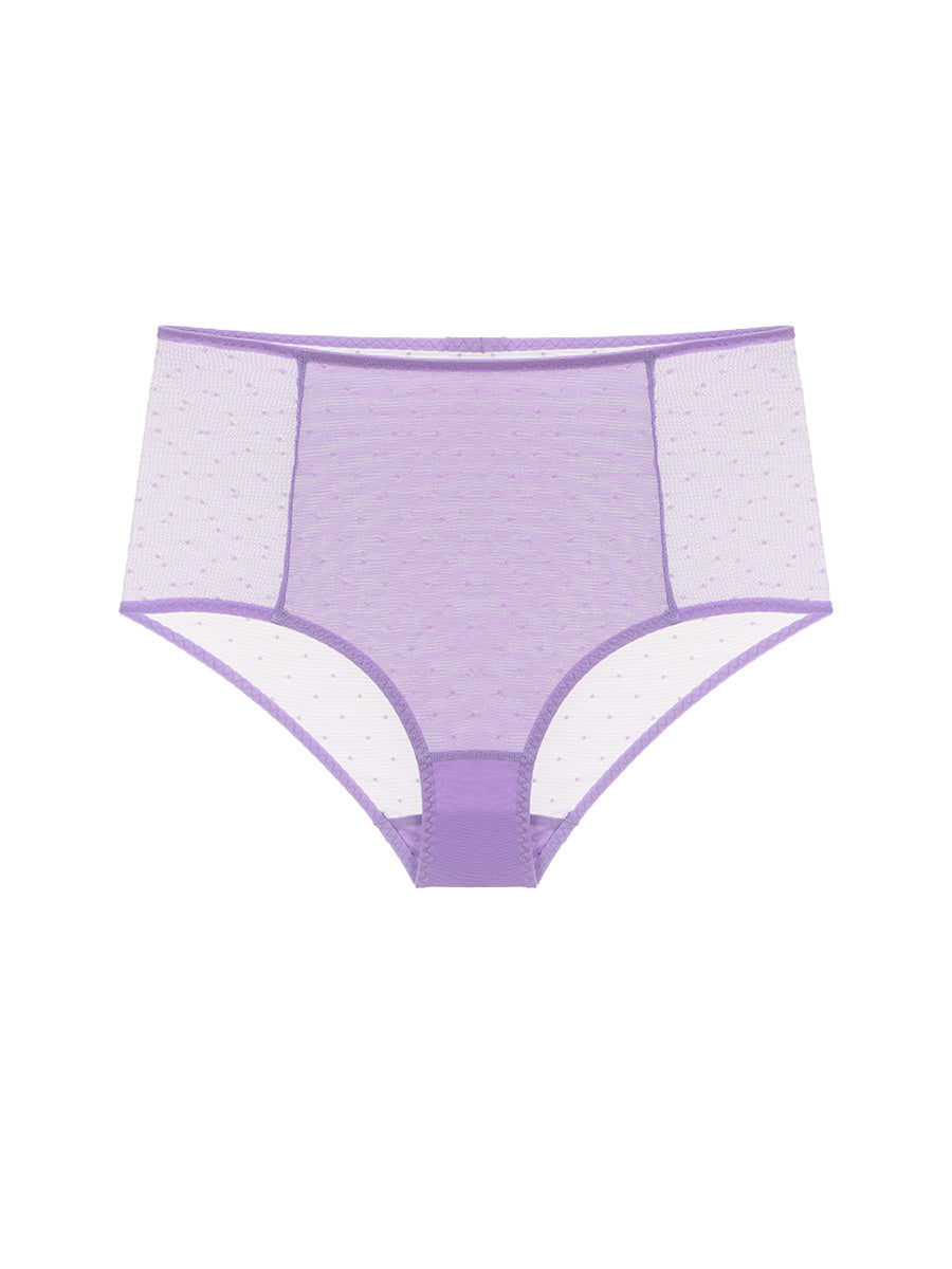 Neon Dot Mesh High Waist Panty