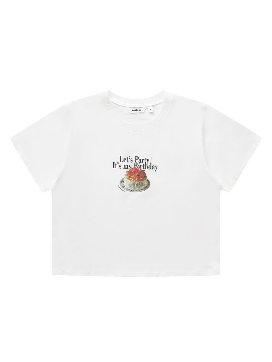 Let’s Party Crop Tee