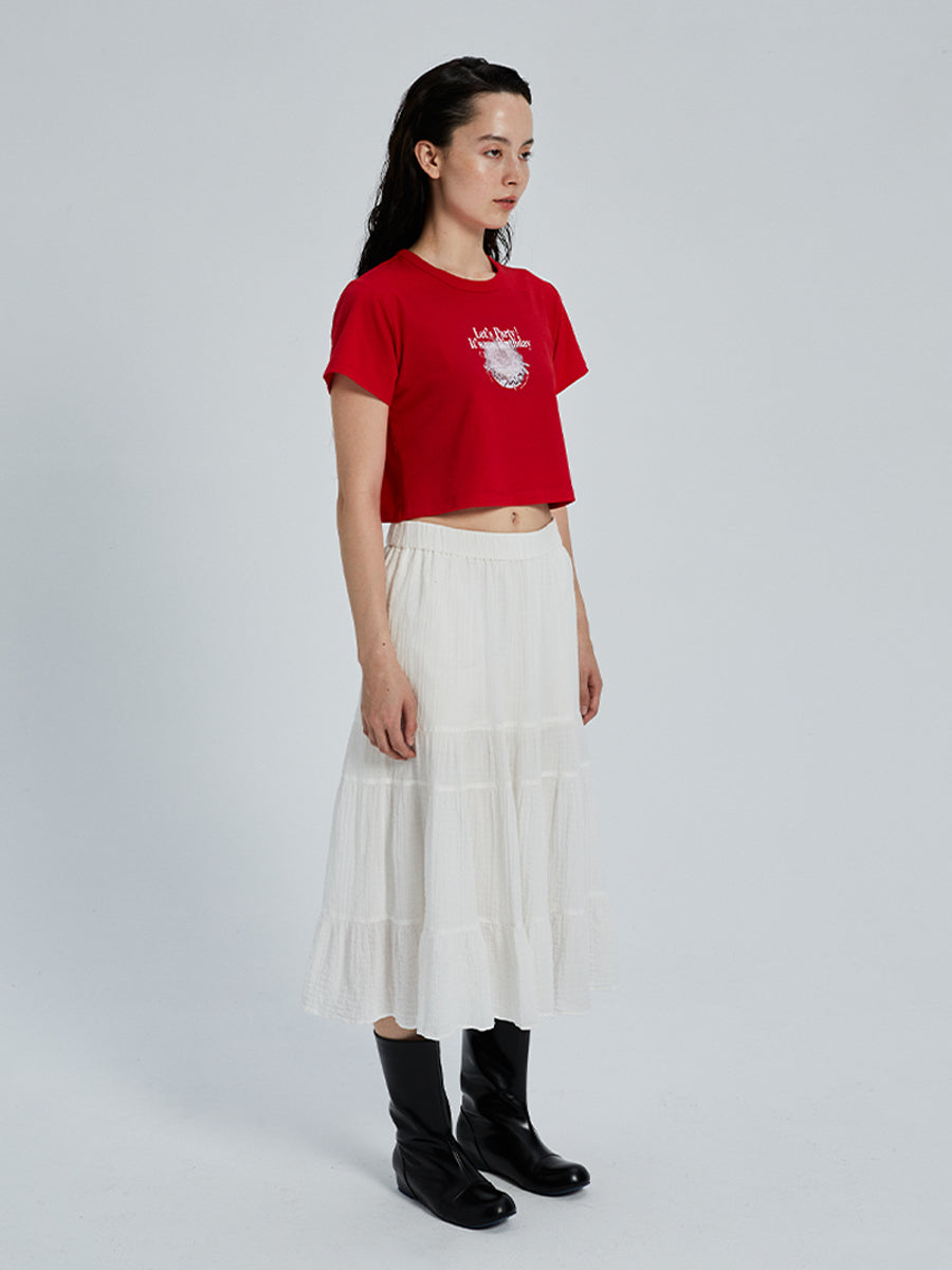 Let’s Party Crop Tee