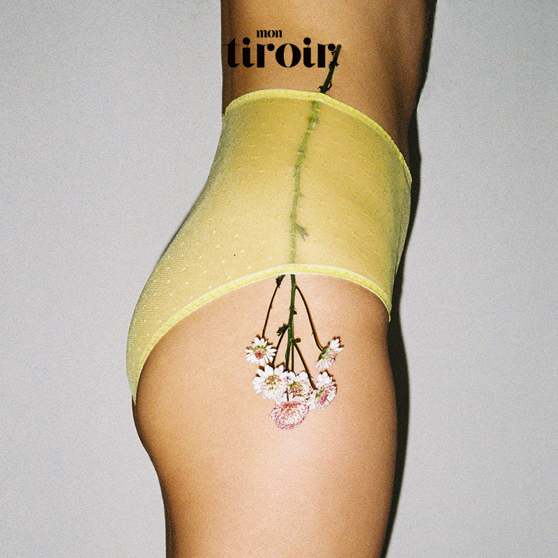 Neon Dot Mesh High Waist Panty