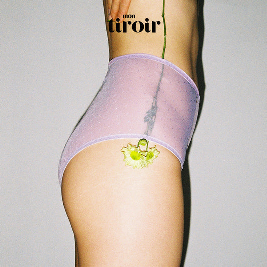 Neon Dot Mesh High Waist Panty