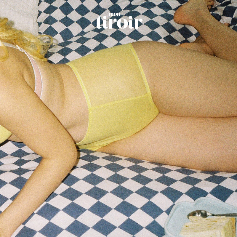 Neon Dot Mesh High Waist Panty