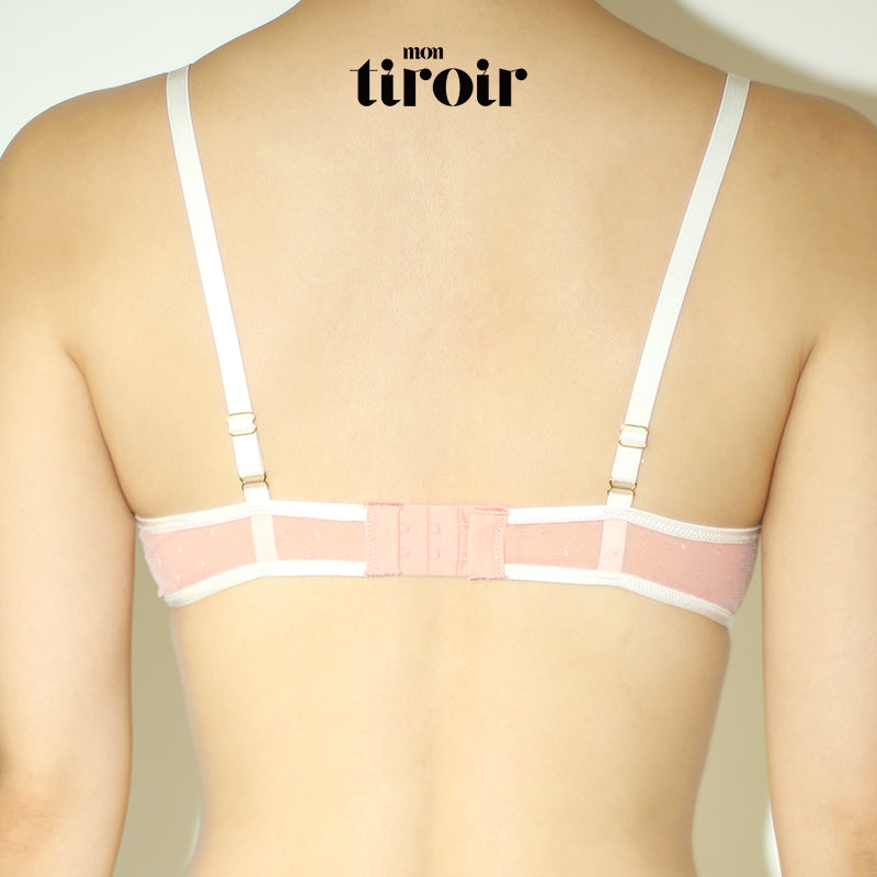 Neon Dot Mesh Underwire Bra