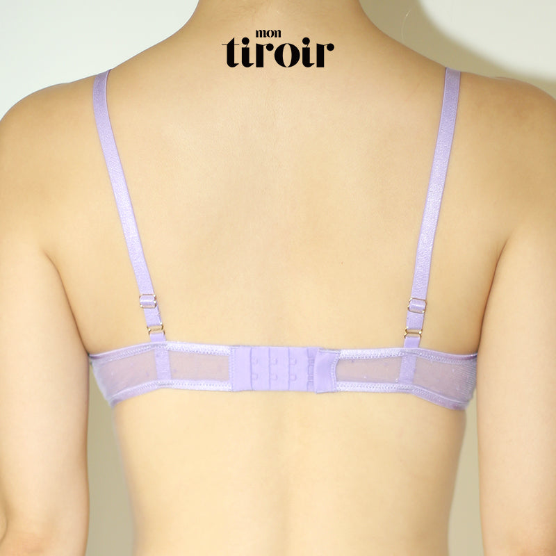 Neon Dot Mesh Underwire Bra