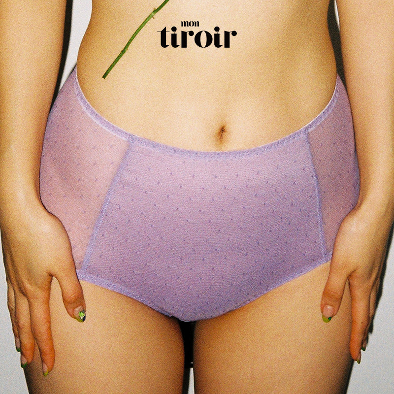 Neon Dot Mesh High Waist Panty