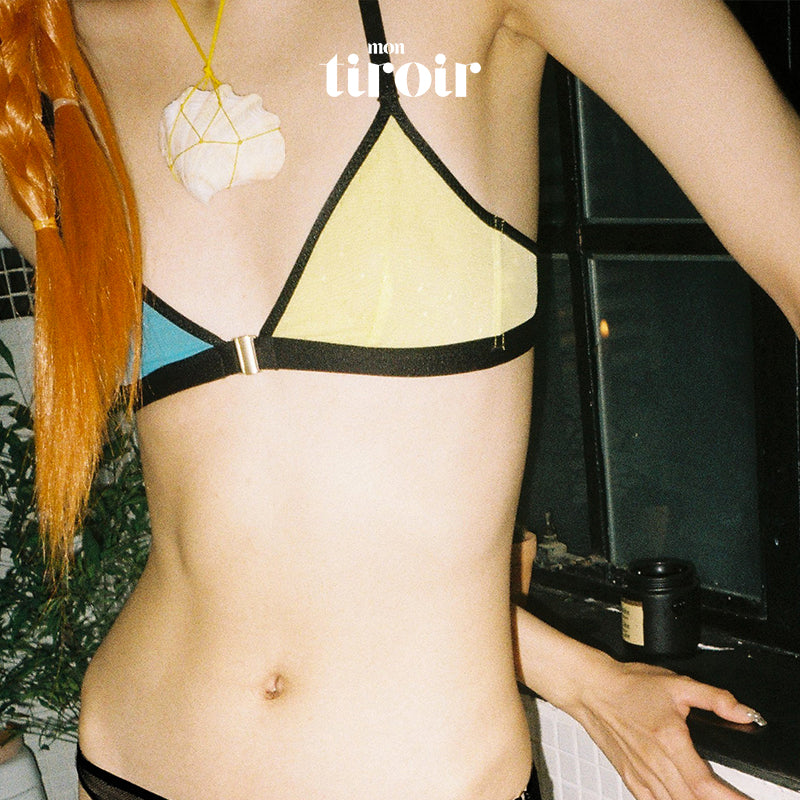 Trio Dot Mesh Bra