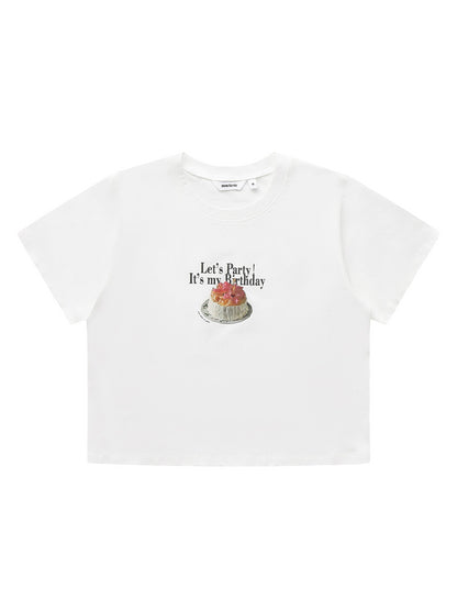 Let’s Party Crop Tee